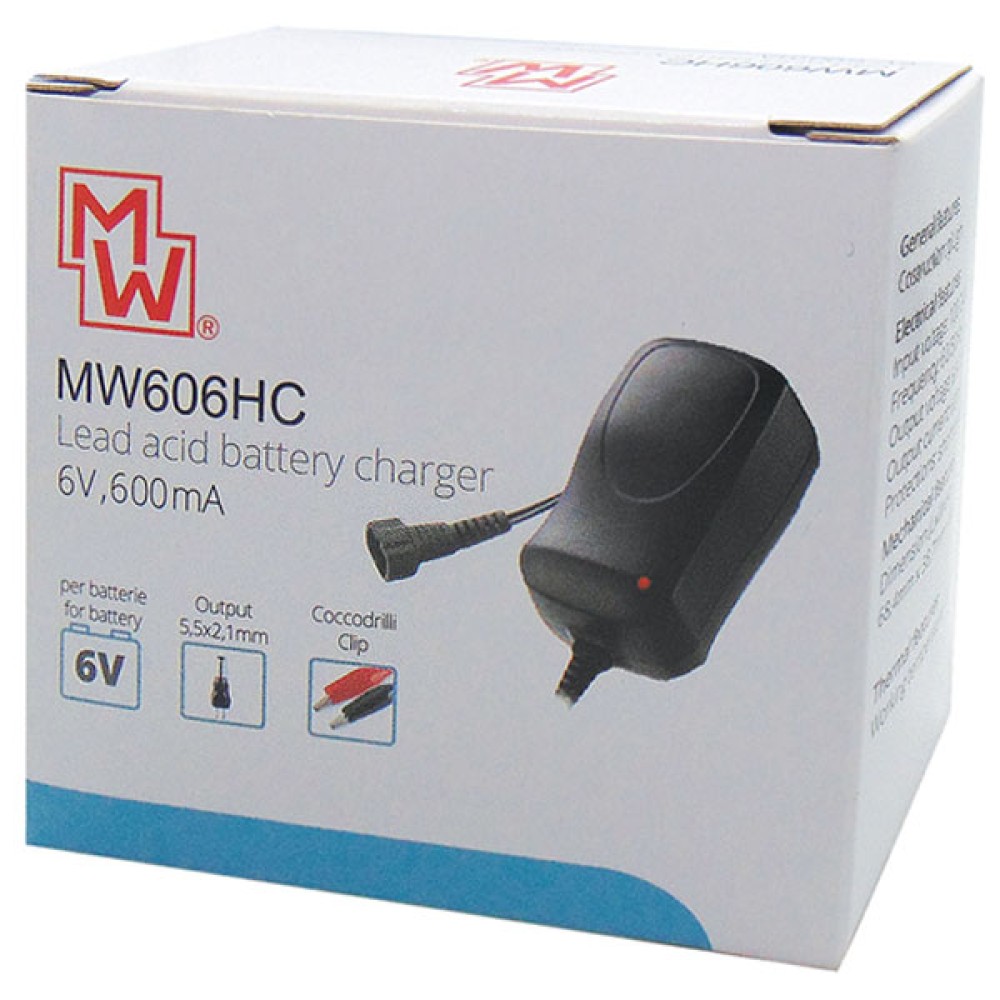 ΦΟΡΤΙΣΤΗΣ ΜΟΛΥΒΔΟΥ 6V 600mA MINWA MW606HCN 